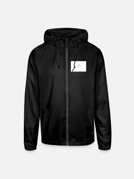 umbrella - Unisex Lightweight Windbreaker Jacket - black