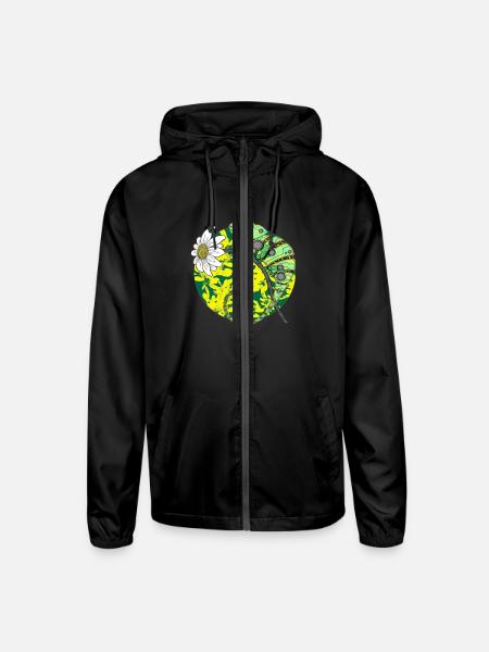 chameleon - Unisex Lightweight Windbreaker Jacket - black