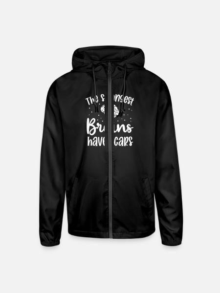 Brain surgeon strongest brains have scars surgeons - Unisex Lightweight Windbreaker Jacket - black - Front