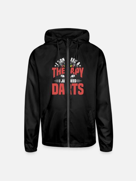 Darts Dart Player - Unisex Lightweight Windbreaker Jacket - black