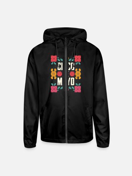 Cinco De Mayo Mexican - Unisex Lightweight Windbreaker Jacket - black