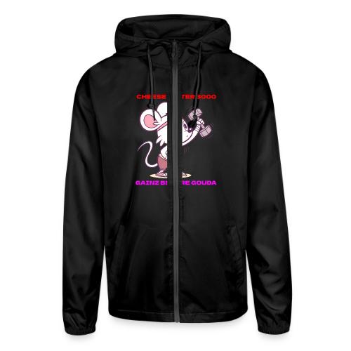 Cheese Lifter 3000 | Funny Gym Rat Mouse tshirt - Unisex Lightweight Windbreaker Jacket