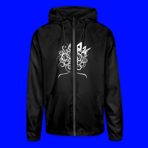 Curly Queen with Crown - Unisex Lightweight Windbreaker Jacket