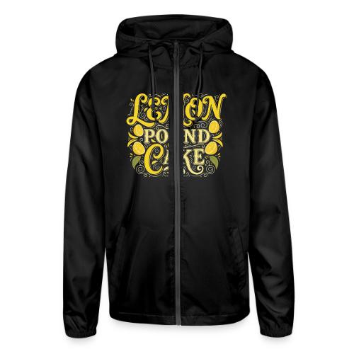 Lemon Pound Cake Vintage Flourish - Unisex Lightweight Windbreaker Jacket