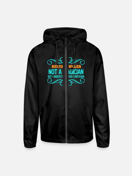 BENCH JEWELER not magican - Unisex Lightweight Windbreaker Jacket - black
