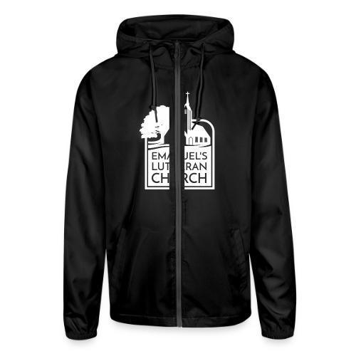 Single Vertical white2 - Unisex Lightweight Windbreaker Jacket