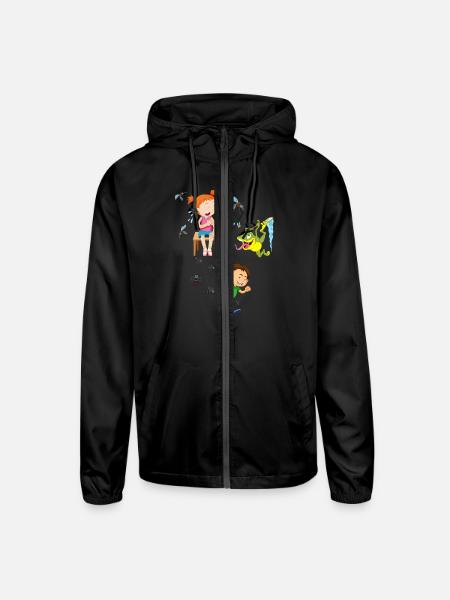 Mosquitos Shirt - Unisex Lightweight Windbreaker Jacket - black