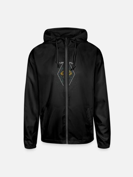 Take Me Away - Unisex Lightweight Windbreaker Jacket - black - Front