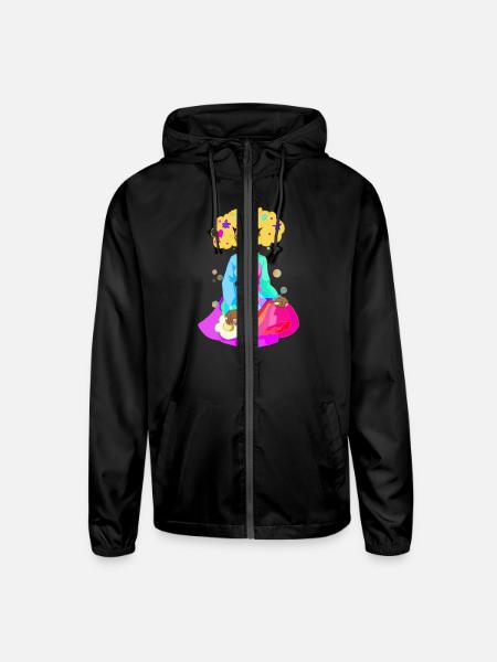 E Girls - Unisex Lightweight Windbreaker Jacket - black