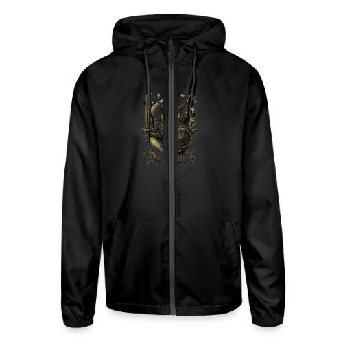 Moon Warrior Owl – Celestial Strength Tee - Unisex Lightweight Windbreaker Jacket