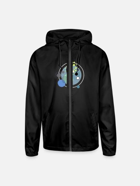 BOHO DESIGN - Unisex Lightweight Windbreaker Jacket - black