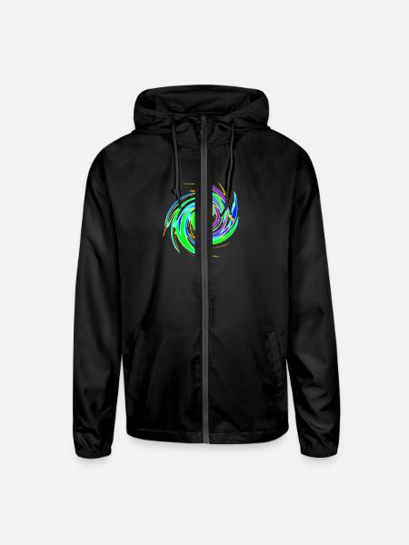 Where's the Purple? - Unisex Lightweight Windbreaker Jacket - black