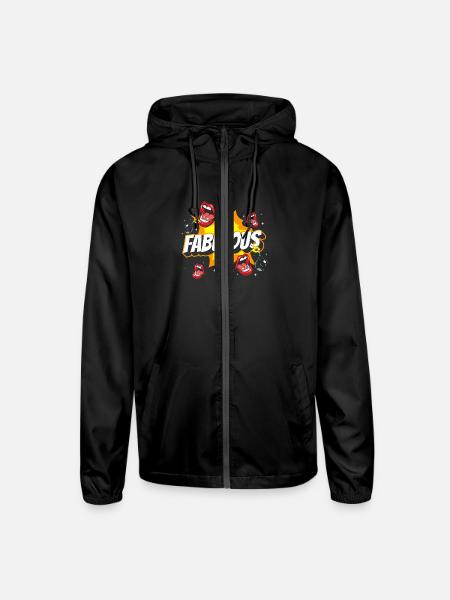 Comic Style Design Pow! - Unisex Lightweight Windbreaker Jacket - black