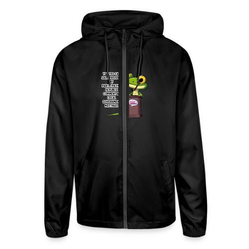 Public Comment Lizard Design - Unisex Lightweight Windbreaker Jacket