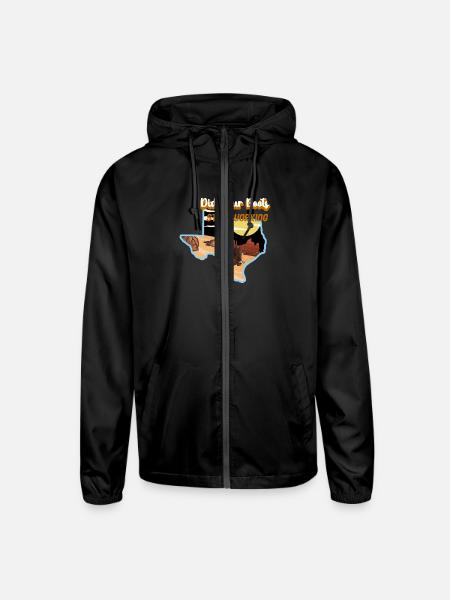 did your boots stop working - Unisex Lightweight Windbreaker Jacket - black - Front