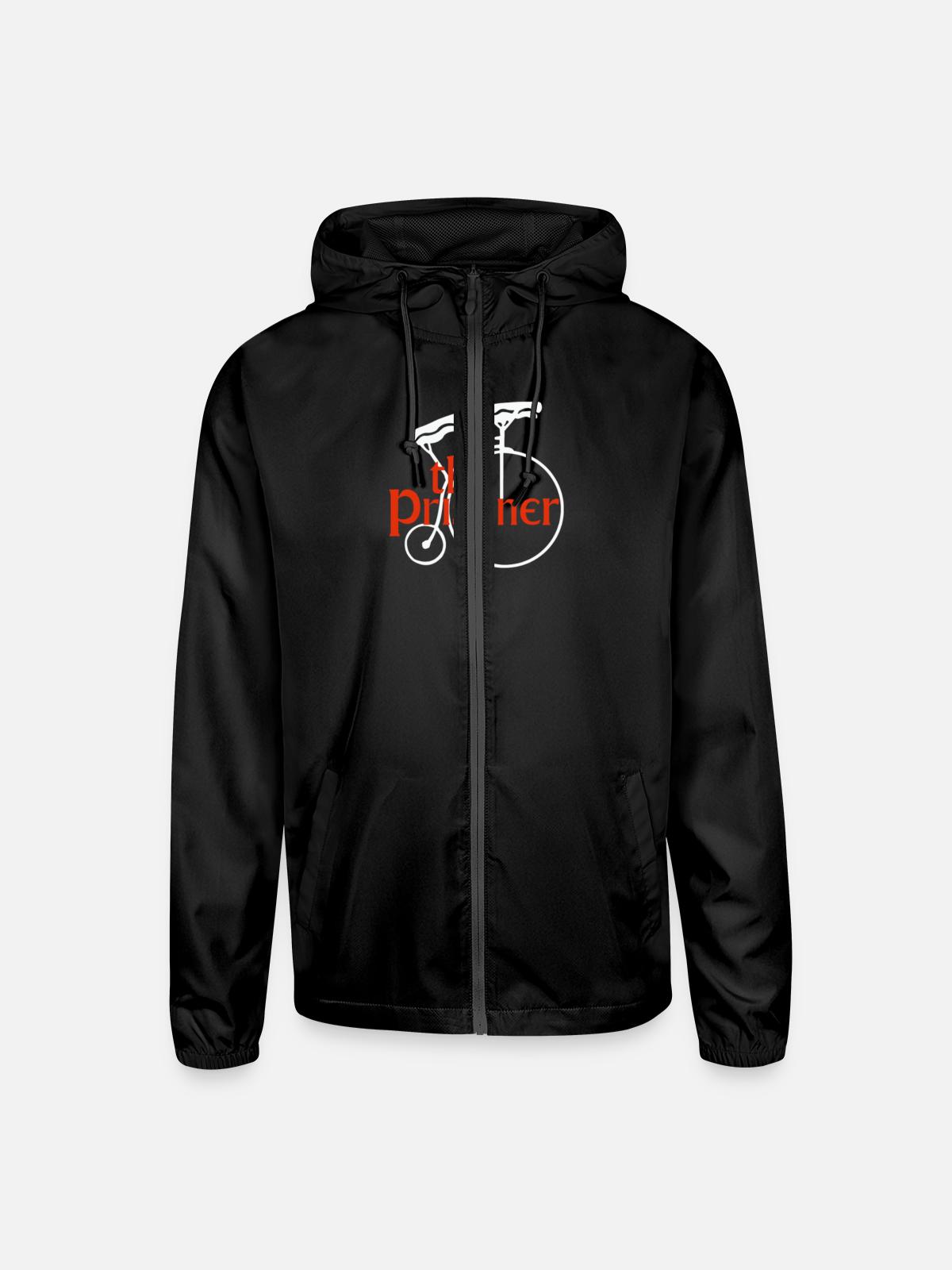 The Prisoner - Unisex Lightweight Windbreaker Jacket - black - Front