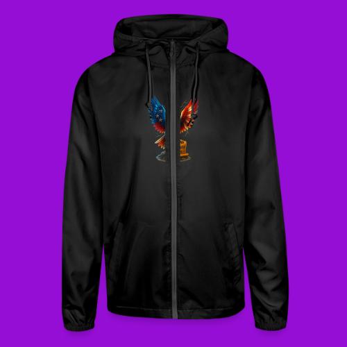 Veterans Press & Bald Eagle Flag 2 Print Set - Unisex Lightweight Windbreaker Jacket