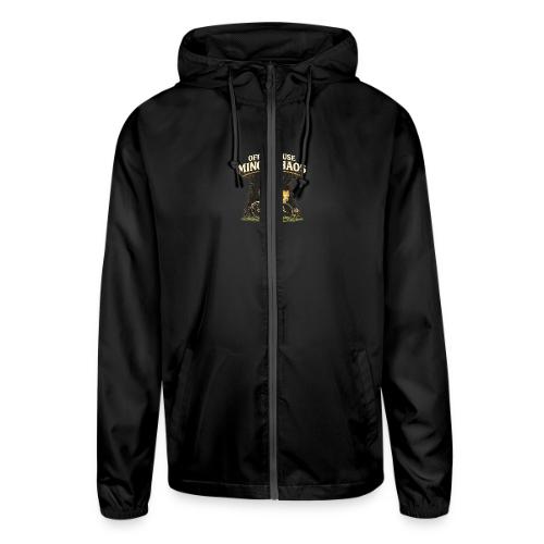 Minor Chaos Vintage Frog and Cat on Bicycle - Unisex Lightweight Windbreaker Jacket