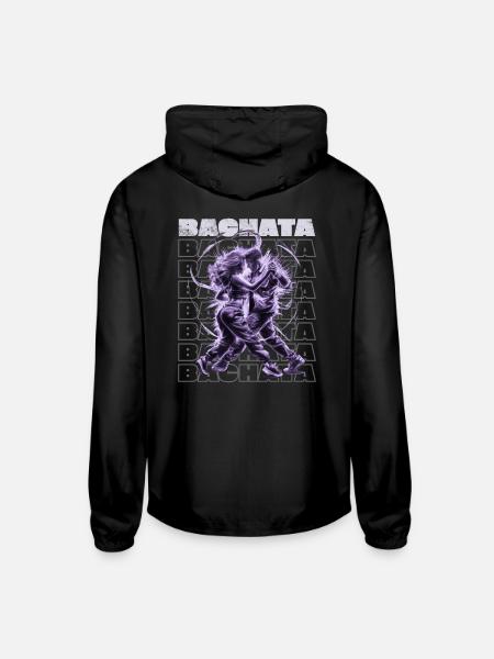 Sensual Latin Bachata Bachateros - Unisex Lightweight Windbreaker Jacket - black