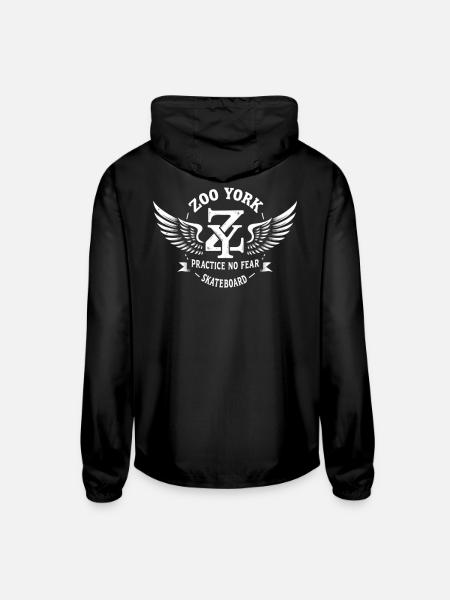 Zoo York Wings - Unisex Lightweight Windbreaker Jacket - black