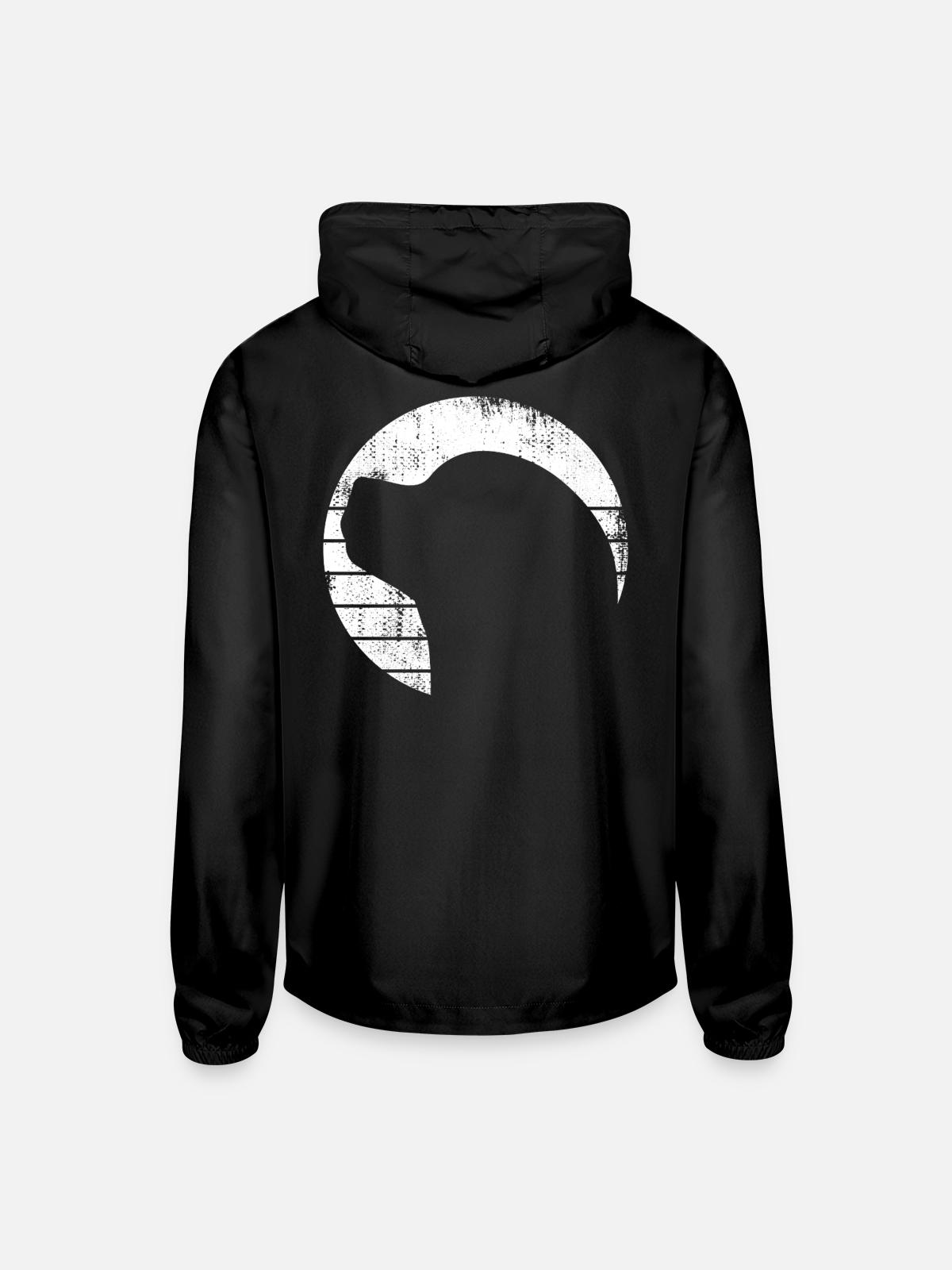 Roller Skater - Unisex Lightweight Windbreaker Jacket - black - Back