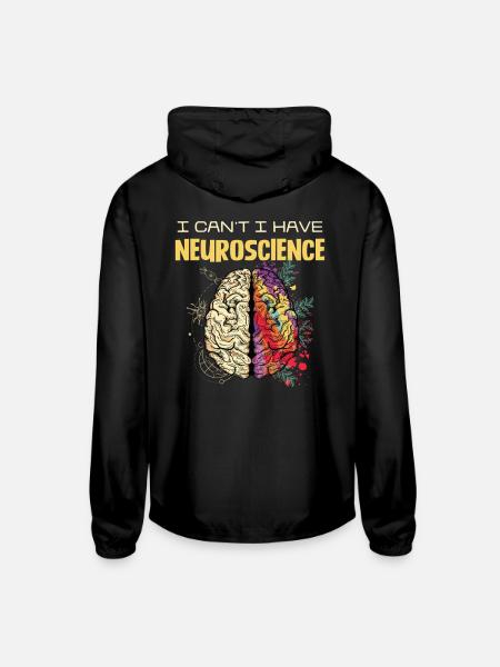 Neuroscience Brain Popart - Unisex Lightweight Windbreaker Jacket - black