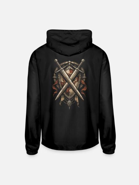 Ren Faire Medieval - Unisex Lightweight Windbreaker Jacket - black