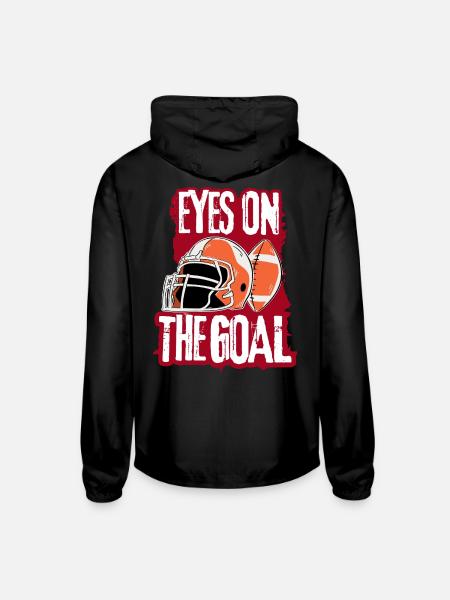 American Football T-Shirt - Unisex Lightweight Windbreaker Jacket - black