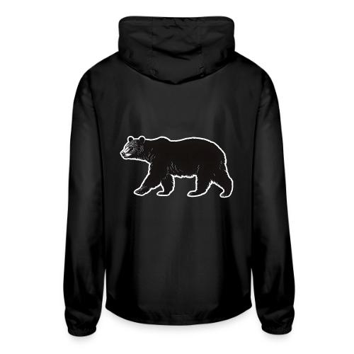 Midnight Black Bear - Unisex Lightweight Windbreaker Jacket