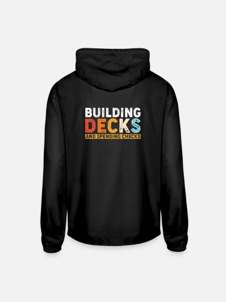 Card Decks Trading Card Game - Unisex Lightweight Windbreaker Jacket - black - Back
