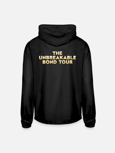 The Unbreakable Bond Tour - Unisex Lightweight Windbreaker Jacket - black