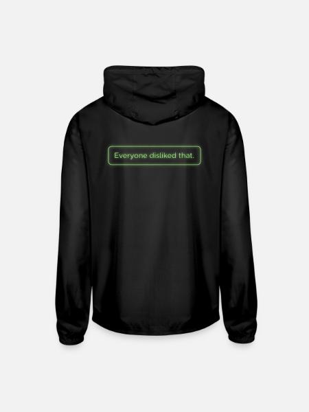 Design metadata request - Unisex Lightweight Windbreaker Jacket - black