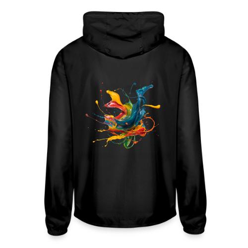 Chromatic Flow - Unisex Lightweight Windbreaker Jacket