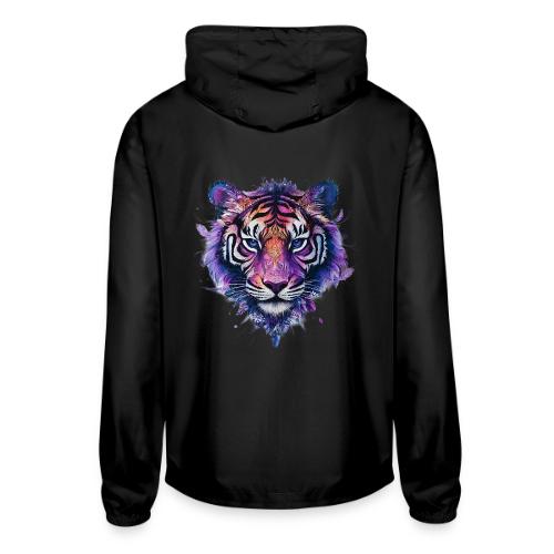 Mystic Violet Tiger - Unisex Lightweight Windbreaker Jacket