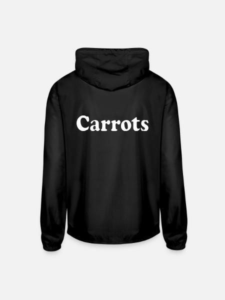 carrots - Unisex Lightweight Windbreaker Jacket - black