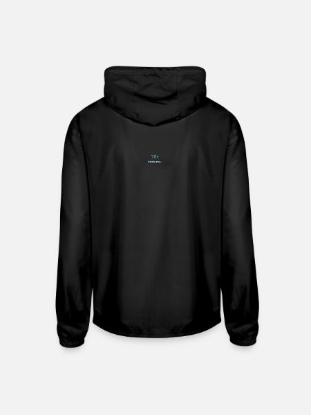 70s Nostalgia I Miss You - Unisex Lightweight Windbreaker Jacket - black
