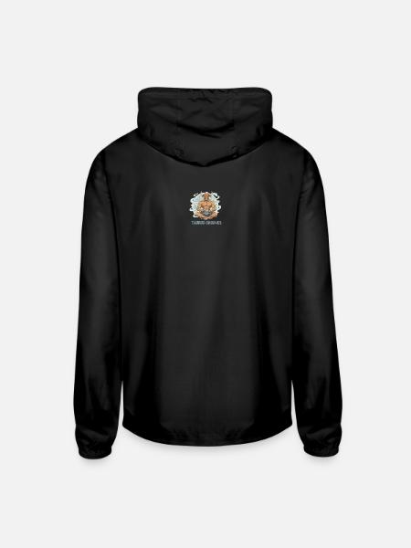 Taurus Pan - Unisex Lightweight Windbreaker Jacket - black - Back