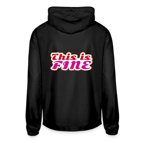 This Is Fine - Unisex Lightweight Windbreaker Jacket