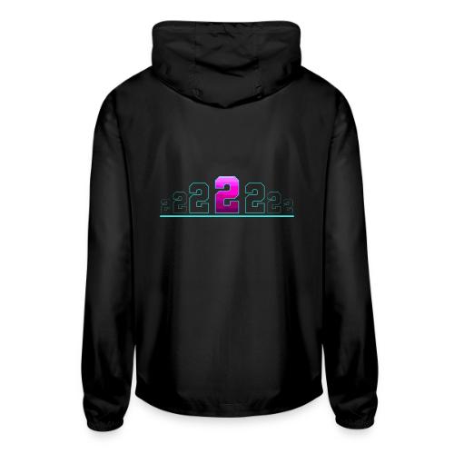 Number 2 in Magenta: Varsity Font - Unisex Lightweight Windbreaker Jacket