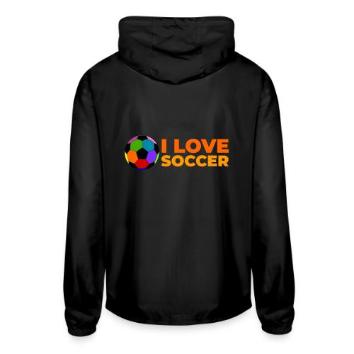 I Love Soccer - Unisex Lightweight Windbreaker Jacket