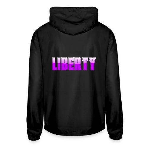 Liberty Typography Graphic Design - Unisex Lightweight Windbreaker Jacket