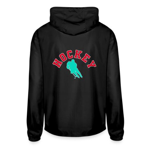 Hockey Player Silhouette - Unisex Lightweight Windbreaker Jacket
