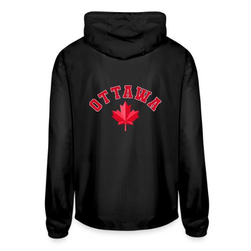 Ottawa with maple leaf - Unisex Lightweight Windbreaker Jacket