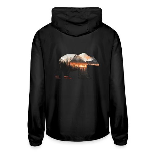 Canada Bear: fiery tones - Unisex Lightweight Windbreaker Jacket