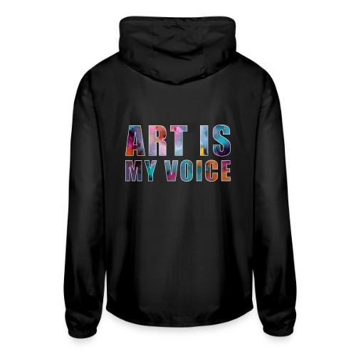 Art Is My Voice - Unisex Lightweight Windbreaker Jacket