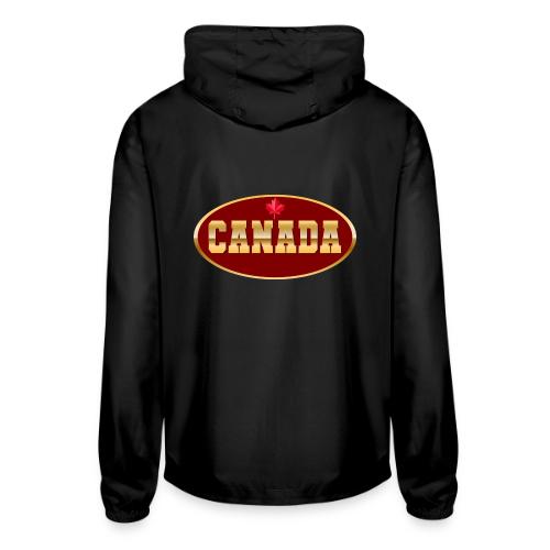 Canada in golden letters - Unisex Lightweight Windbreaker Jacket