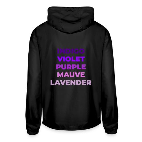 Shades of Purple - Unisex Lightweight Windbreaker Jacket