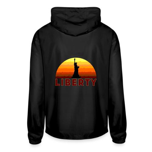 USA: Sunset Liberty Bold - Unisex Lightweight Windbreaker Jacket