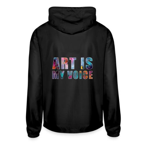 Art Is My Voice - Unisex Lightweight Windbreaker Jacket