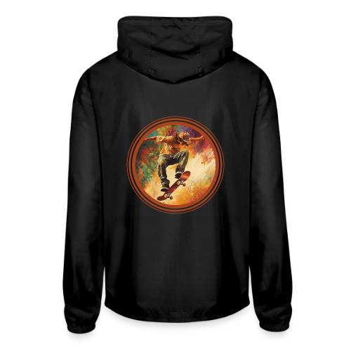 Skateboarding Mode On - Unisex Lightweight Windbreaker Jacket